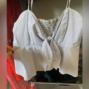 Maeve  - size small crop top with cute bow